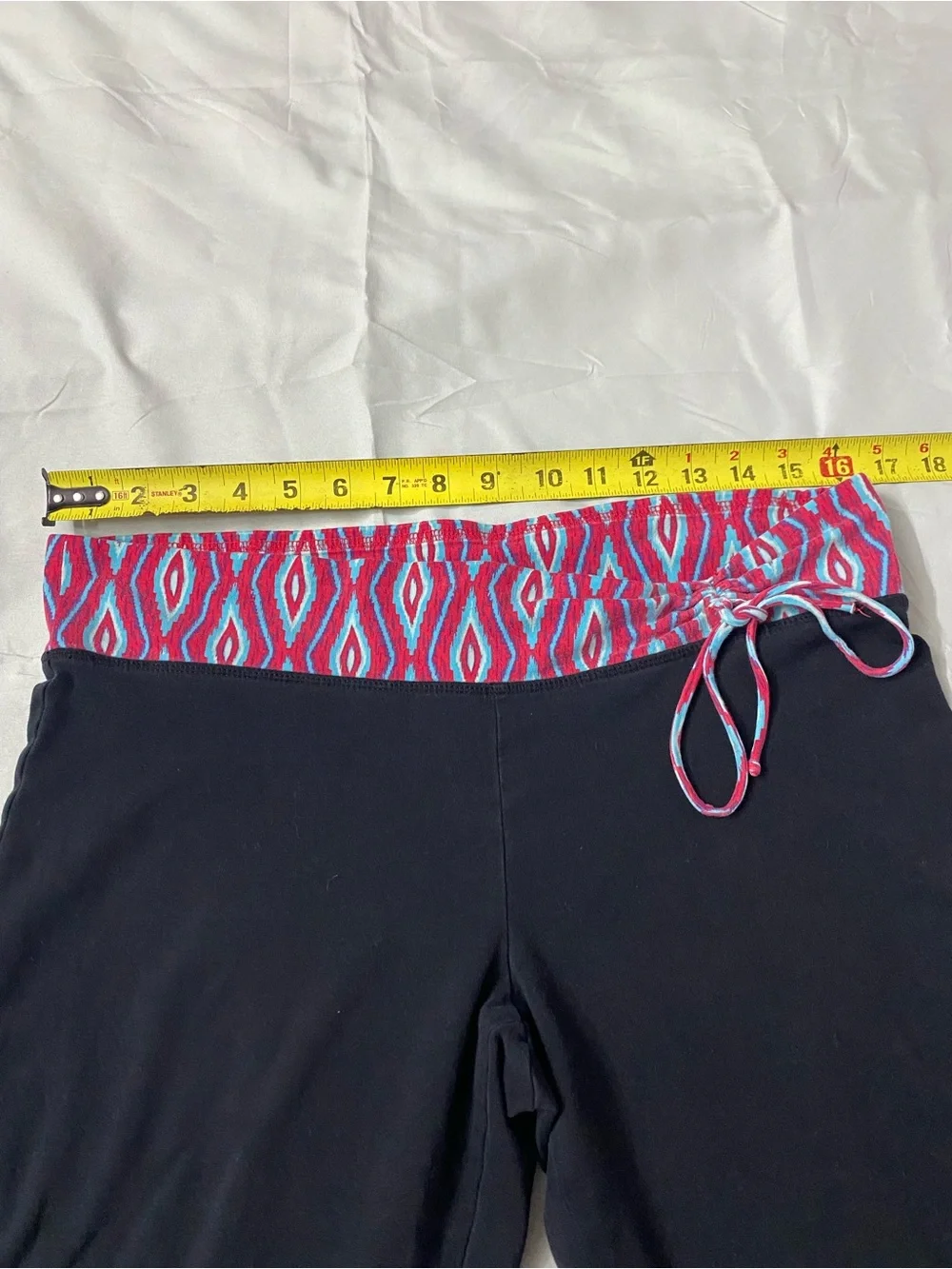 Y2K Mossimo Geometric Waist Yoga Pants - Flare Leg - Size L - Picture 6 of 8
